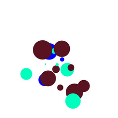 An abstract transparent bubble shape neon circles pattern design element.
