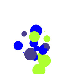 An abstract transparent bubble shape neon circles pattern design element.
