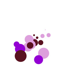 An abstract transparent bubble shape neon circles pattern design element.