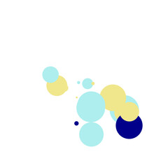 An abstract transparent bubble shape neon circles pattern design element.