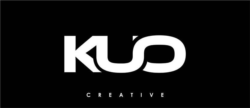KUO Letter Initial Logo Design Template Vector Illustration