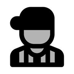 Referee Duotone UI Icon