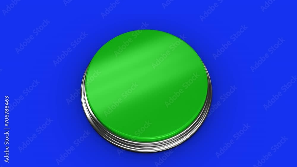 Poster animation of old document disintegrating over green power button on blue background