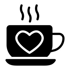 coffee glyph icon