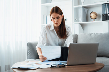 Stressed young woman has financial problems with credit card debt to pay utmost show concept of bad personal money and mortgage pay management crisis.