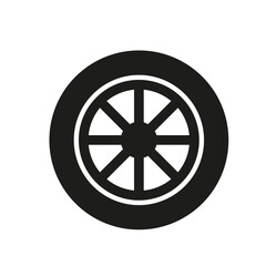 Obraz premium car tire icon. Vector illustration. EPS 10.