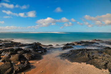 beach and sea in hawaii