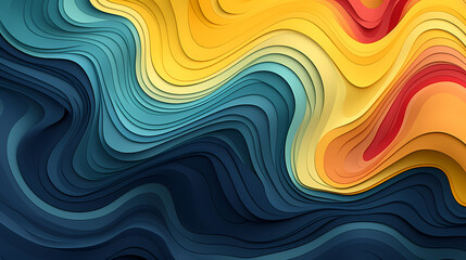 Fototapeta premium Abstract line art background, technological background