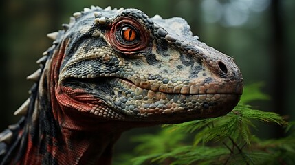 Fototapeta premium Corythosaurus in nature ancient dinosaur danger animal