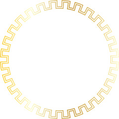 gold line circle transparent