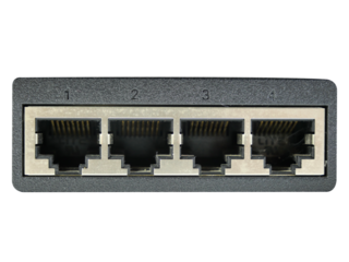 LAN network and internet connection isolated on white background.Selection focus.