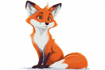 cute red fox design