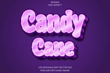 candy cane Editable Text Effect Emboss Gradient Style