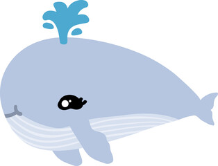 cute whale cartoon