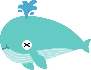 cute whale cartoon