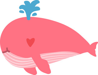 cute whale cartoon