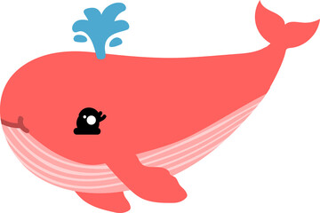 cute whale cartoon