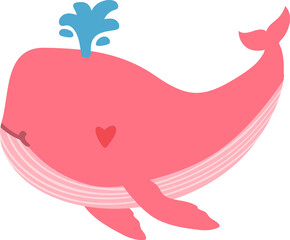 cute whale cartoon