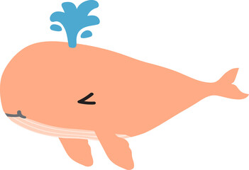 cute whale cartoon