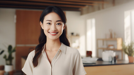 Young Asian woman interior designer