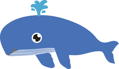 cute whale cartoon