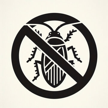 recommend clip art: No Prohibition. no cockroach prohibited sign