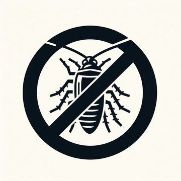 recommend clip art: No Prohibition. no cockroach prohibited sign