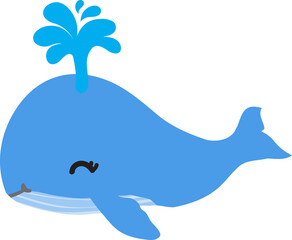 cute whale cartoon