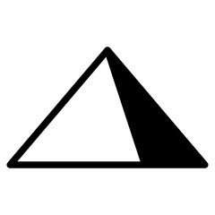 pyramid in desert icon