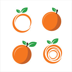 Orange fruit, Orange vector illustration