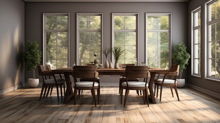 Fototapeta premium Home Architecture Dining Room Interior