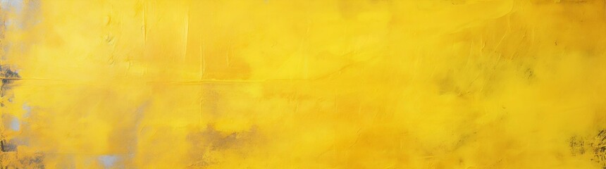 Abstract painting of yellow background on polished concrete texture in a grungy style - obrazy, fototapety, plakaty