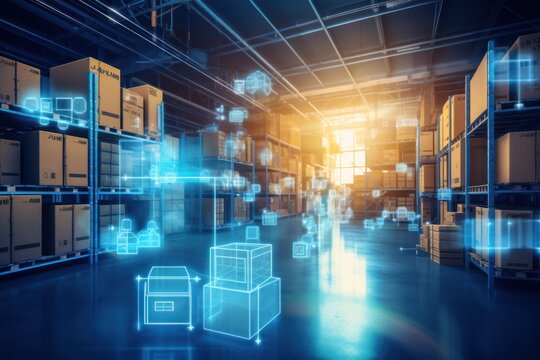 smart warehouse management system can identify package picking and delivery.	
