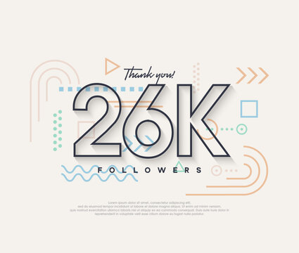 Line design, thank you very much to 26k followers.