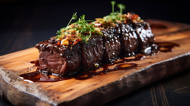 karubi beef short rib bone flanken style