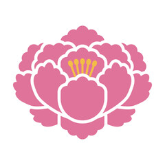 牡丹のイラスト