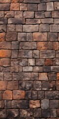 Fototapeta na wymiar Background Texture in the Style Uneven Cobblestone Surface providing an Old World Rustic Charm - Cobblestone Background Texture created with Generative AI Technology