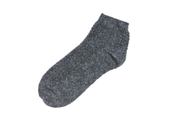 Dark sock isolated on a white background.