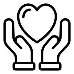 Fototapeta premium Hand Love icon