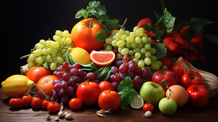 Vigorous Basket full of vegetables