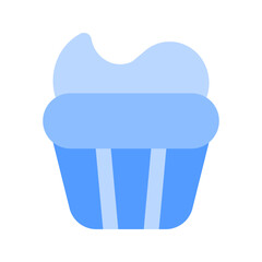 cupcake duotone icon