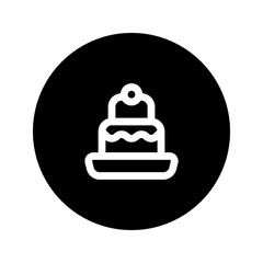 cake line circular icon
