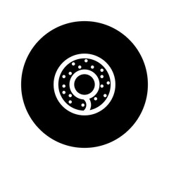bagel line circular icon