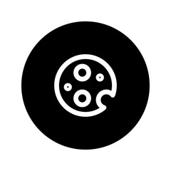 cookie line circular icon