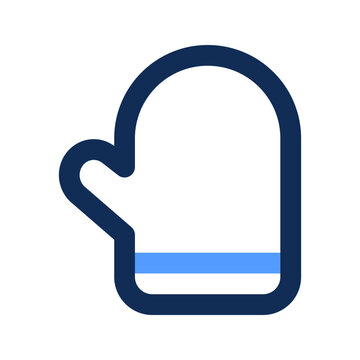 recommend clip art: oven glove outline color icon