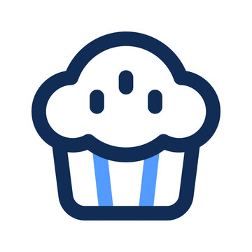 recommend clip art: muffin outline color icon