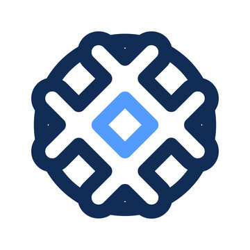 recommend clip art: waffle outline color icon