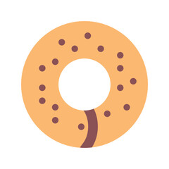 bagel flat icon