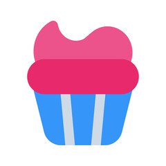 cupcake flat icon