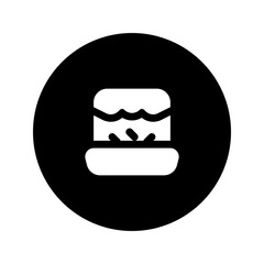 brownies glyph circular icon